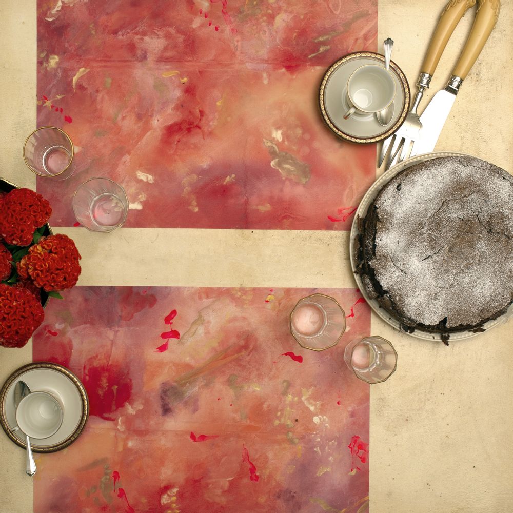 Linge de table textile - Linen or organza and Polyurethane Tablemats - LUISA LONGO