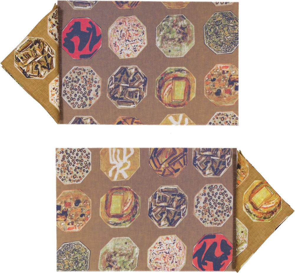 Linge de table textile - Linen or organza and Polyurethane Tablemats - LUISA LONGO
