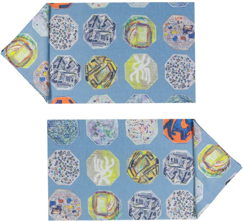 Linge de table textile - Linen or organza and Polyurethane Tablemats - LUISA LONGO