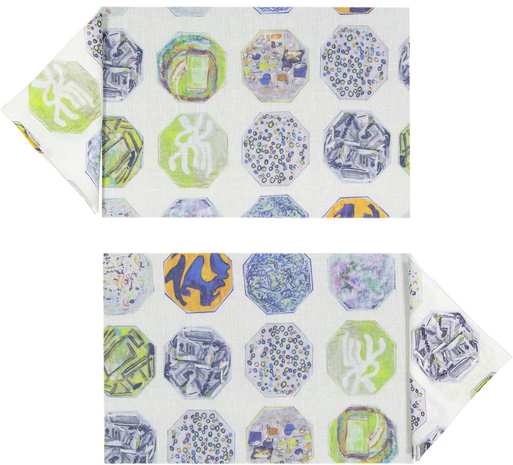 Linge de table textile - Linen or organza and Polyurethane Tablemats - LUISA LONGO