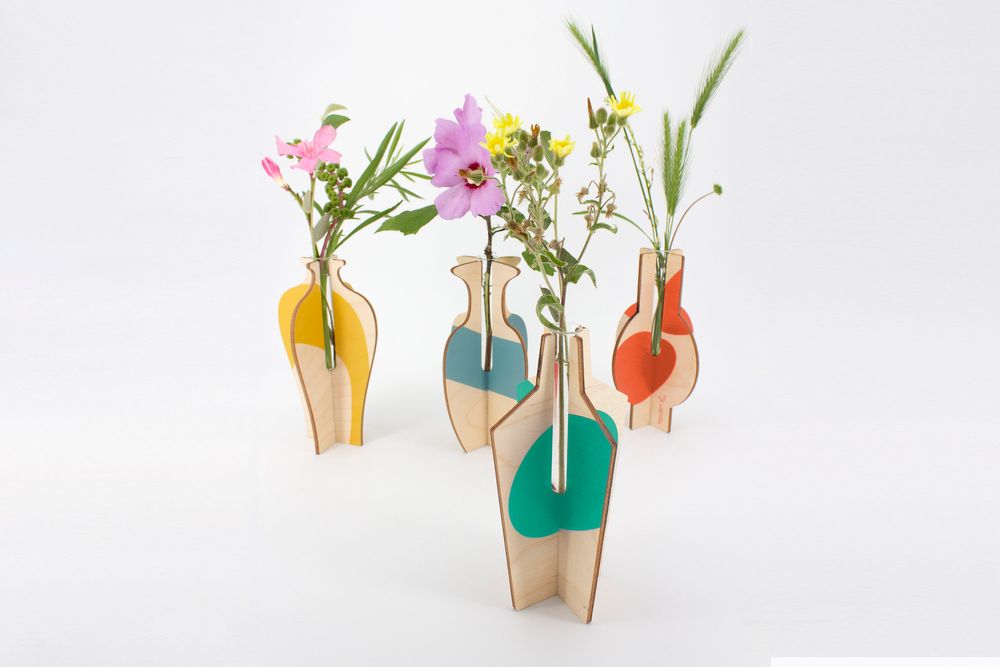 Objets design - Vases anamorphoses | vases à assembler - REINE MÈRE