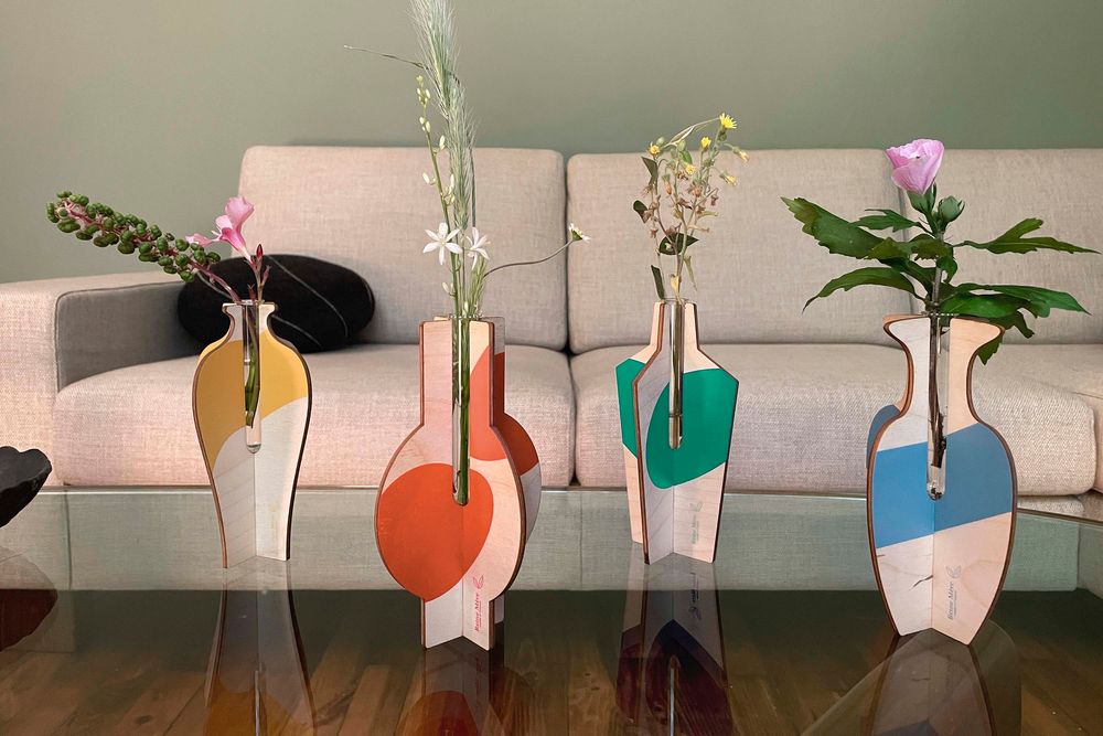 Objets design - Vases anamorphoses | vases à assembler - REINE MÈRE
