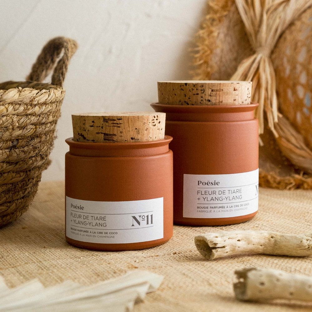 Candles - Terracotta & Colors candle - WITH POESIE