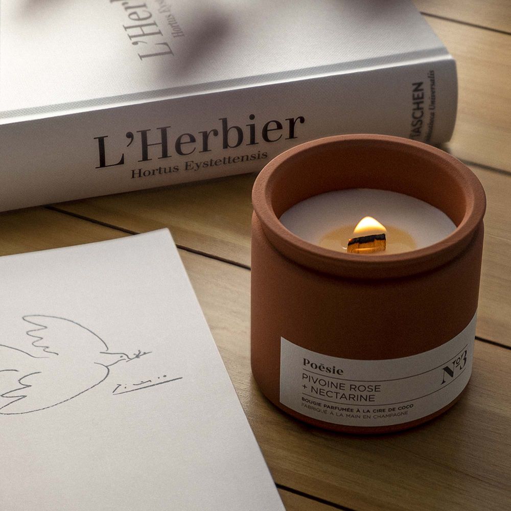 Candles - Terracotta & Colors candle - WITH POESIE
