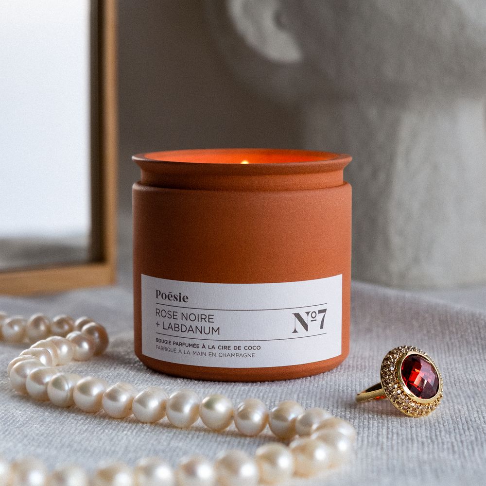 Candles - Terracotta & Colors candle - WITH POESIE