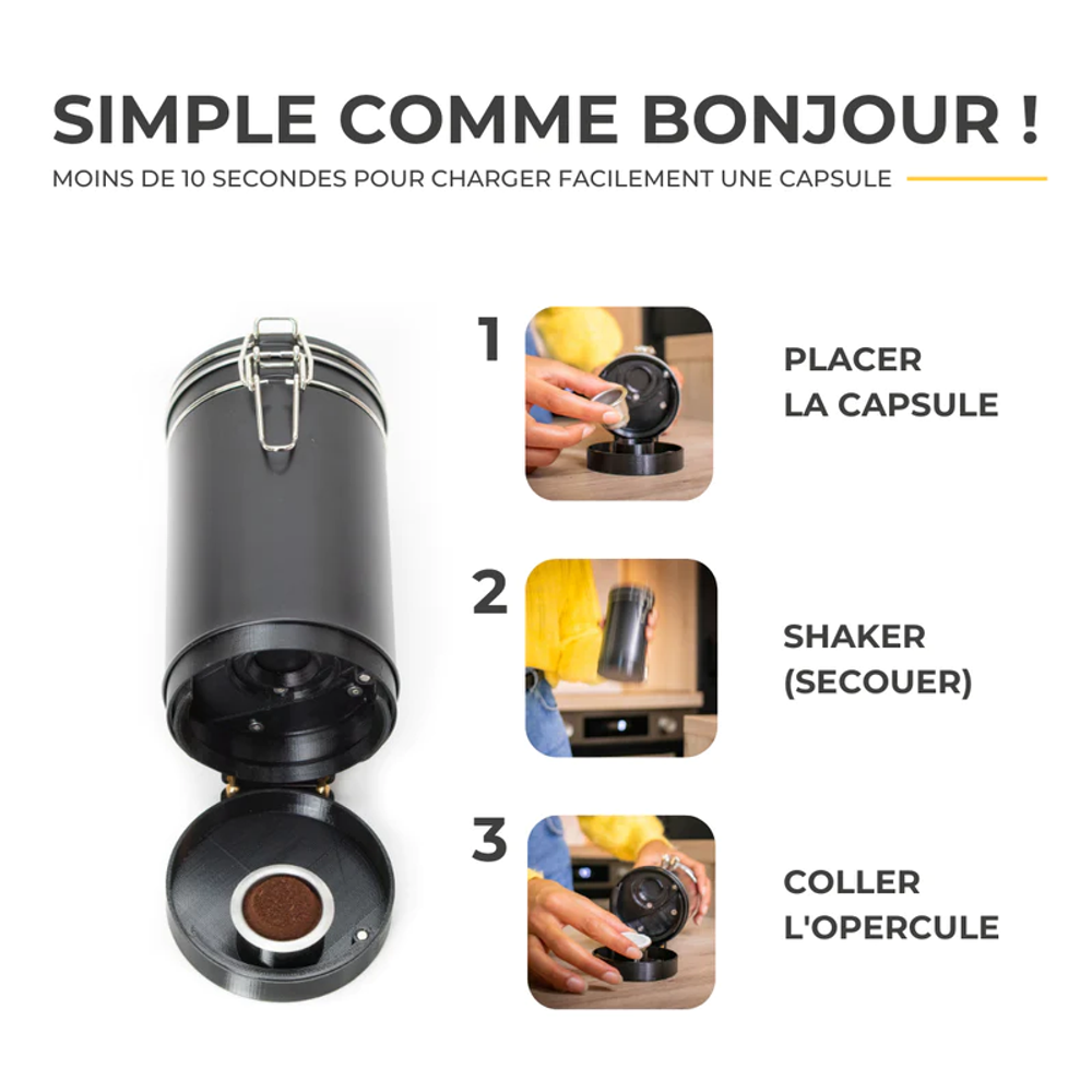 Tea and coffee accessories - The CAPS ME box - compatible Nespresso reusable capsules - CAPS ME