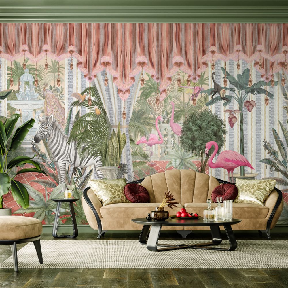 Wallpaper - Indoor Tropicality Wallpaper - VLADILA AESTHETIC INDESIGN