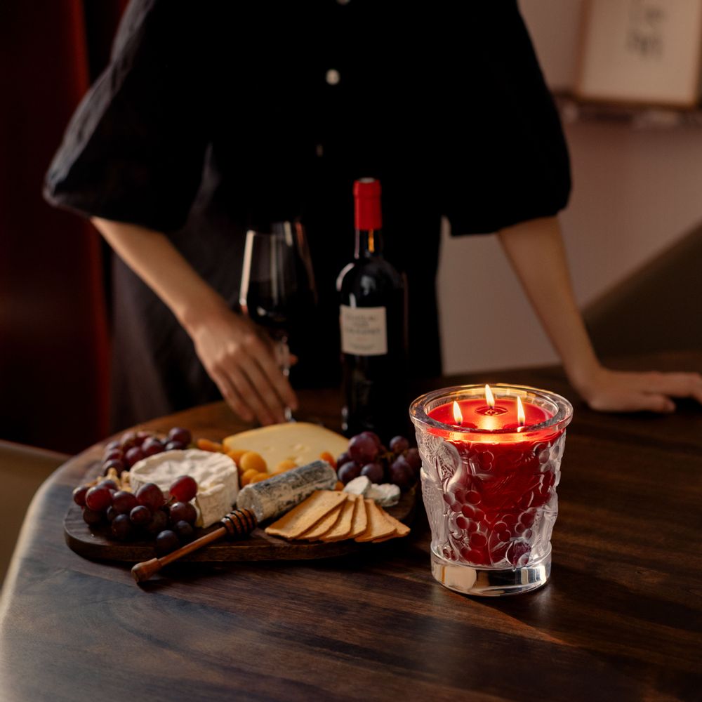 Decorative objects - MERLES & RAISINS - CRYSTAL SCENTED CANDLE - LALIQUE VOYAGE DE PARFUMEUR