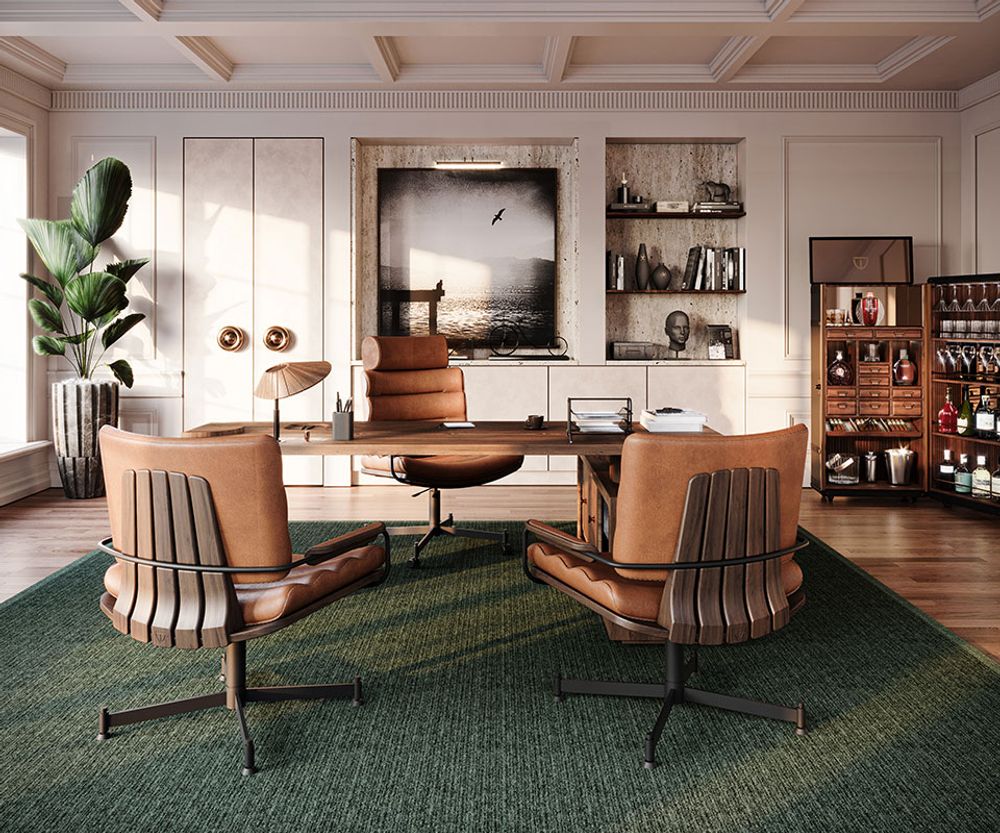 Chaises - Chaise de bureau Thomas II - WOOD TAILORS CLUB