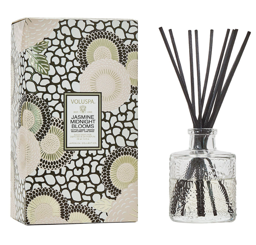 Bougies - Jasmine Midnight Blooms Reed Diffuser - VOLUSPA