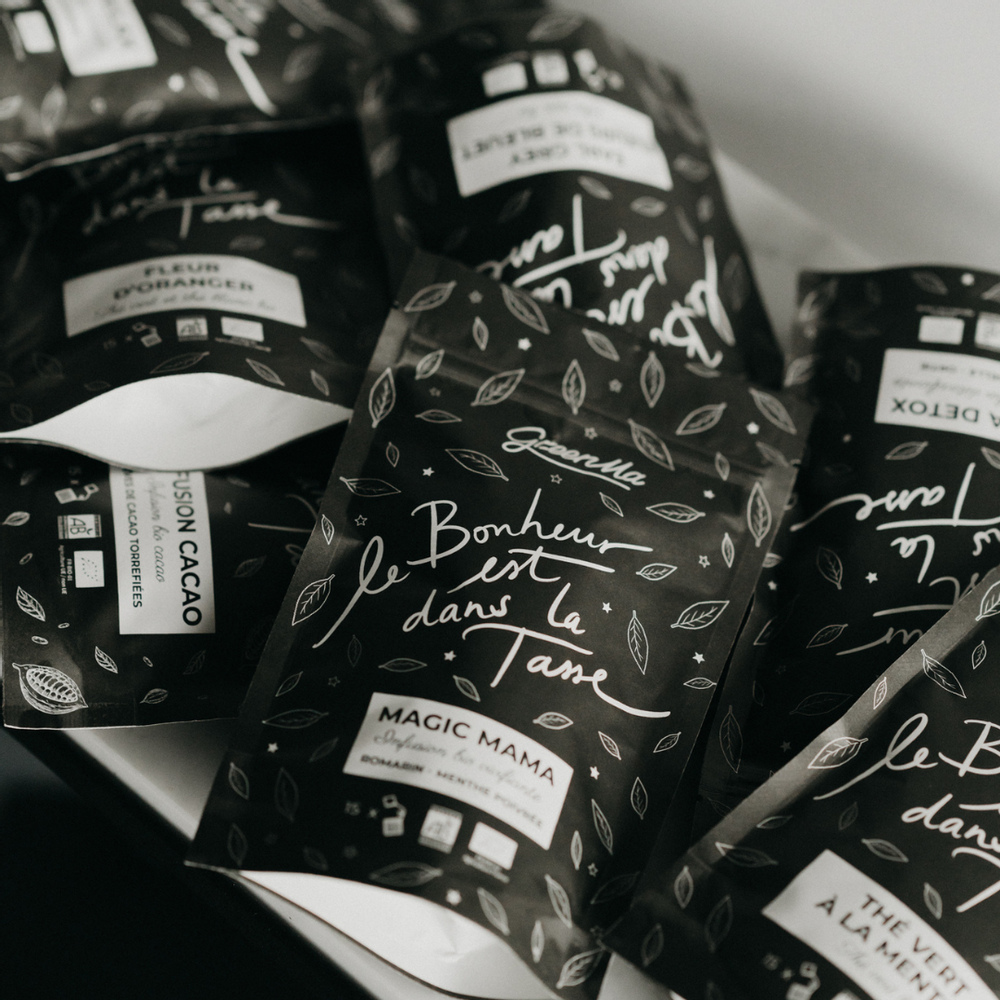 Café et thé - Thés et infusions en sachets de mousselines en coton bio - GREENMA