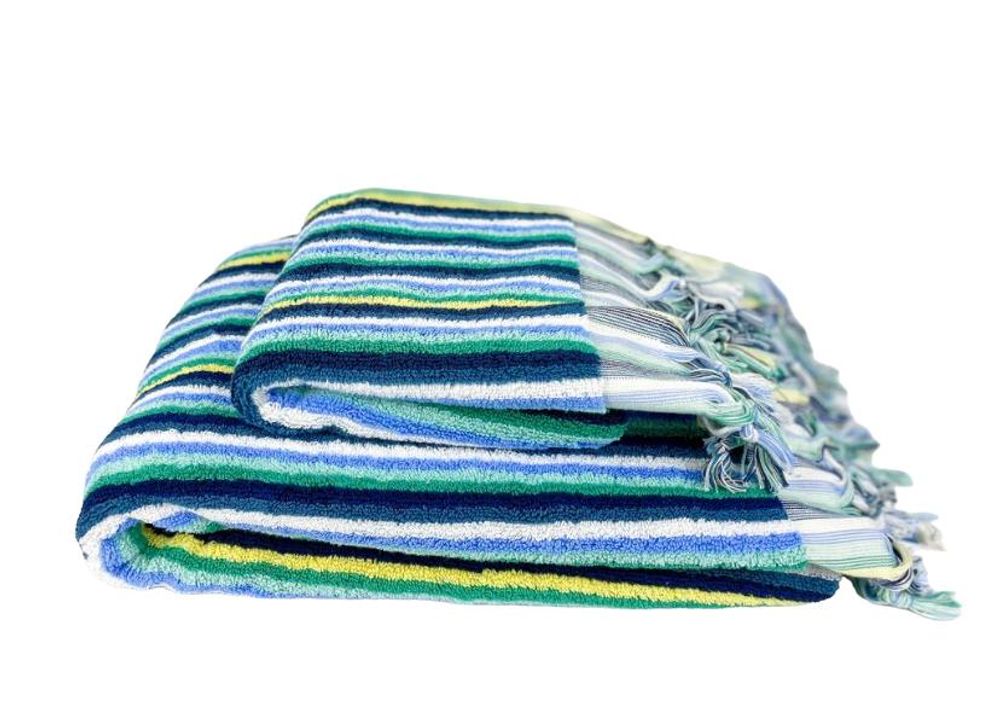Serviettes de bain - SERVIETTE DE TOILETTE HANDWOVEN COTON - NADIA DAFRI PARIS