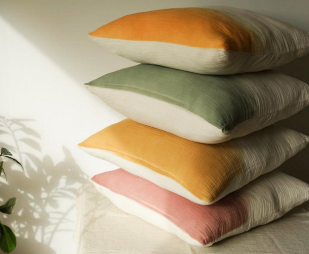 Coussins textile - HOUSSE DE COUSSIN TIE DYE COTON ORGANIQUE - NADIA DAFRI PARIS