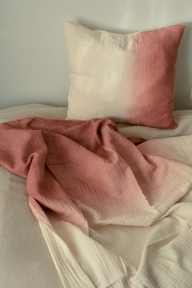 Coussins textile - HOUSSE DE COUSSIN TIE DYE COTON ORGANIQUE - NADIA DAFRI PARIS