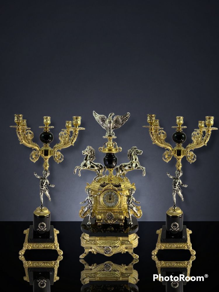 Clocks - TABLE CLOCKS  - OLYMPUS BRASS