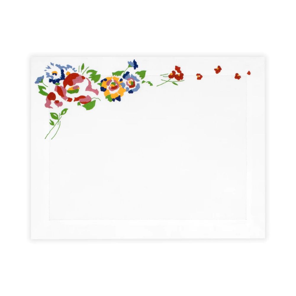 Linge de table textile - SET DE TABLE + SERVIETTE NEW YORK MILLE FLEURS - D.PORTHAULT