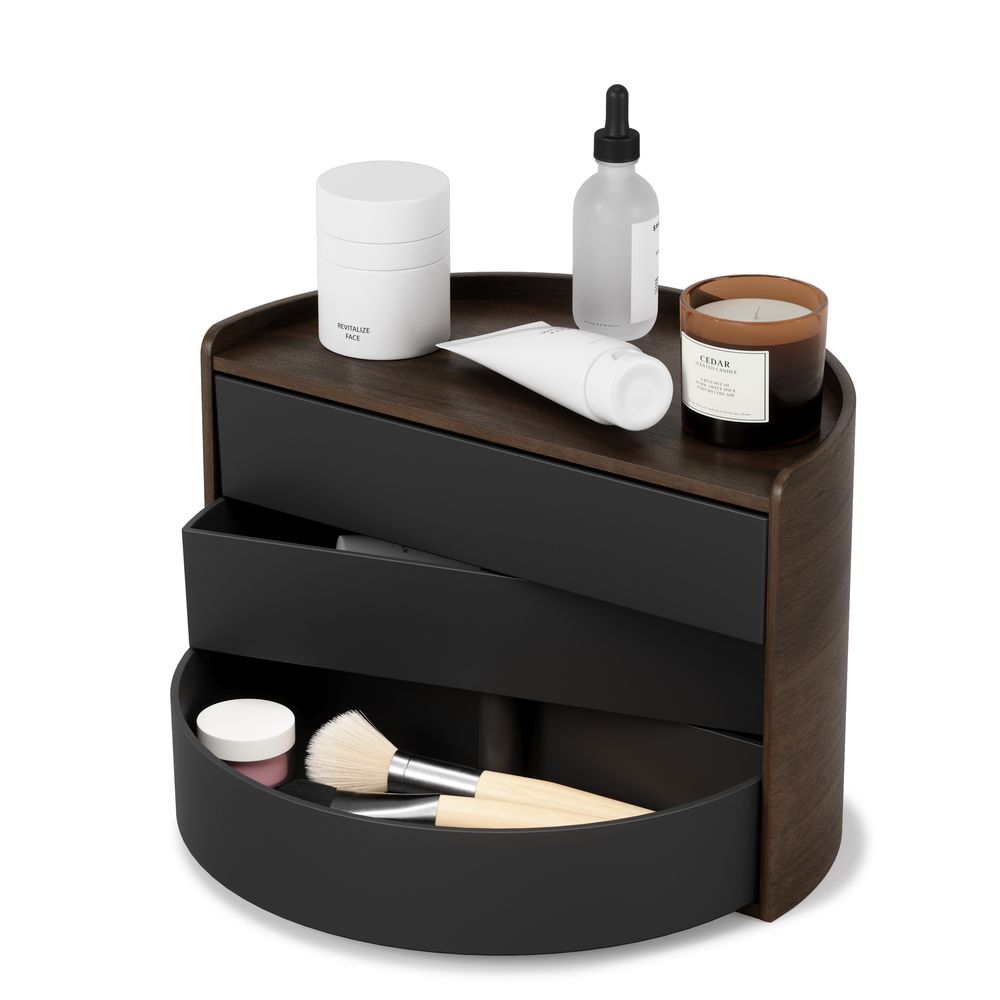Rangements pour salle de bain - MOONA - Cosmetic & Jewelry storage box - UMBRA
