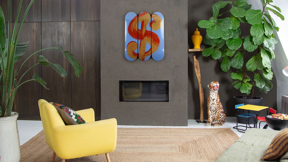Other wall decoration - DOLLAR SIGN BLUE, ANDY WARHOL - THE SKATEROOM