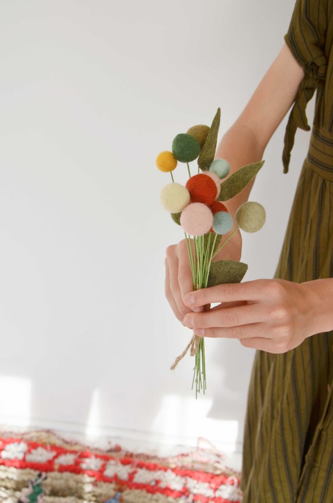 Objets design - Bouquet en laine feutrée - CALM FOR DREAMERS