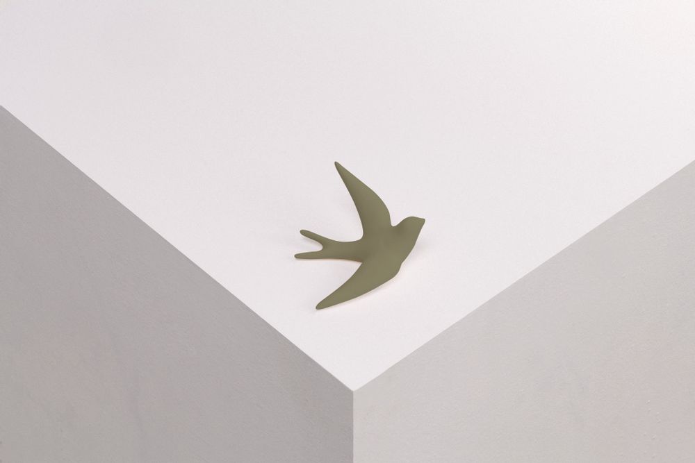 Objets de décoration - VOLAGE, hirondelle céramique - MONOCHROMIC CERAMIC