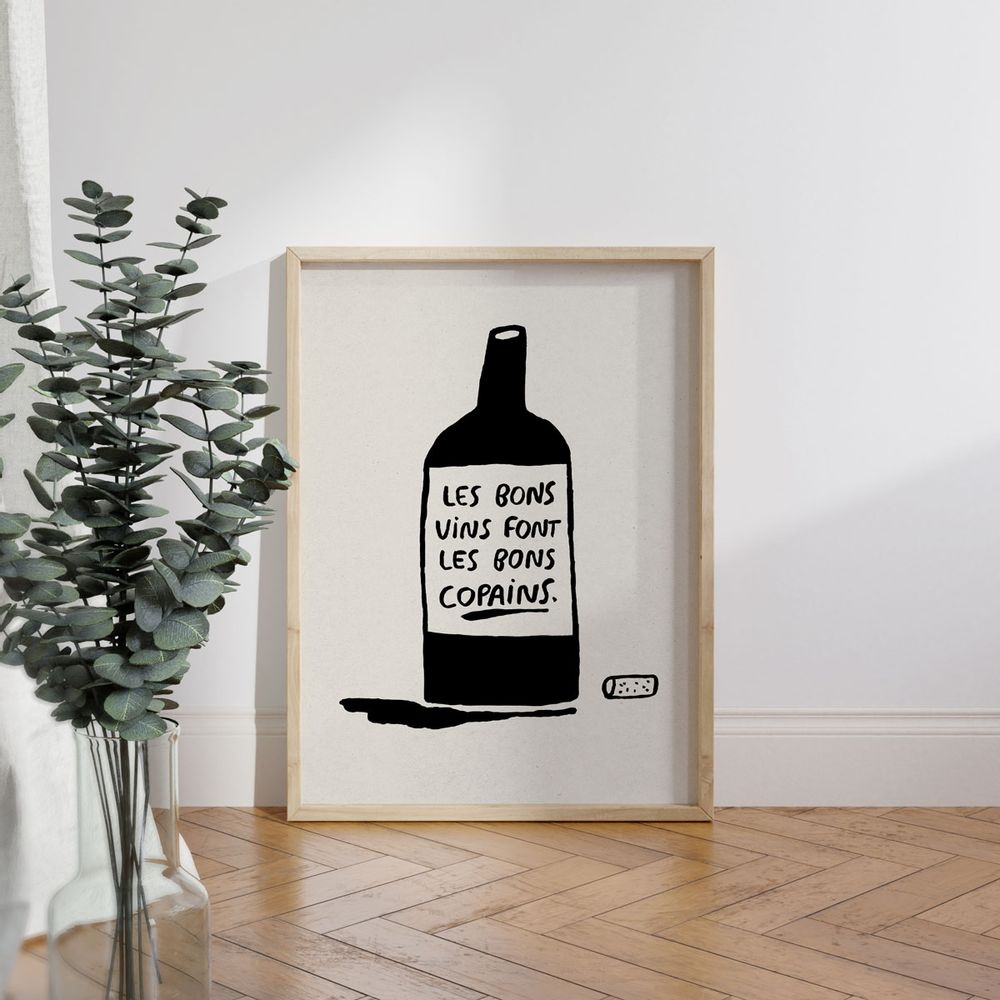 Affiches - Affiche Vin Copain - LES RAFFINEURS