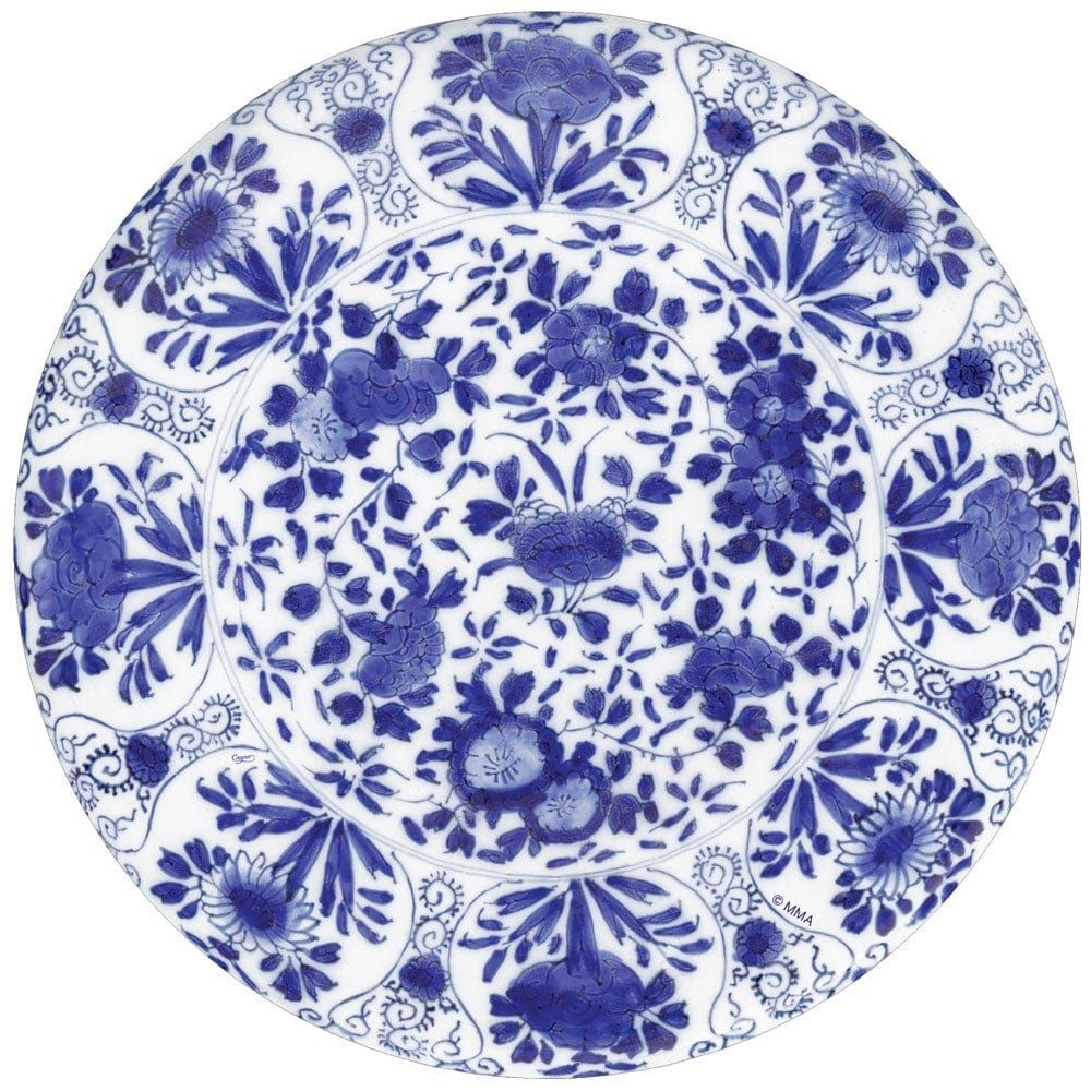 Objets de décoration - Set de table Delft découpé à l'emporte-pièce en bleu - 1 par paquet - CASPARI