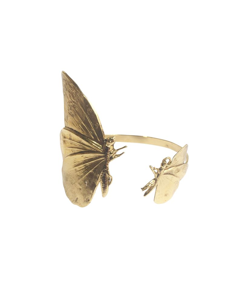 Bijoux - Bracelet Double Papillon doré or fin - LOTTA DJOSSOU