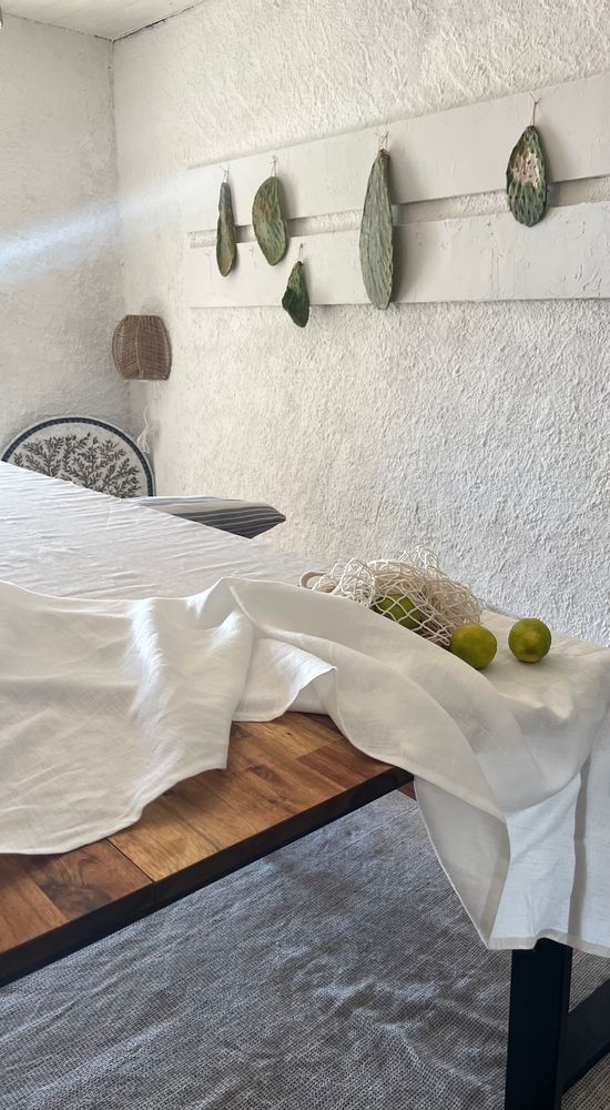 Table linen - LINEN TABLECLOTH 150X200CM - BAYU