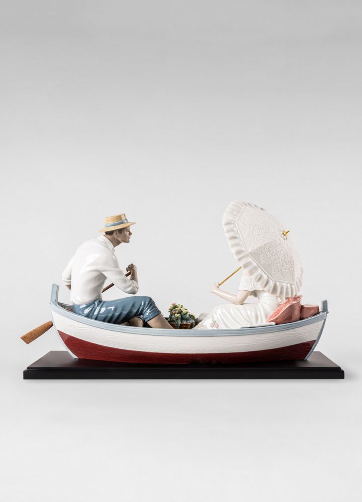 Sculptures, statuettes et miniatures - Romance sur le lac - Porcelaine artisanale de Lladró - LLADRÓ