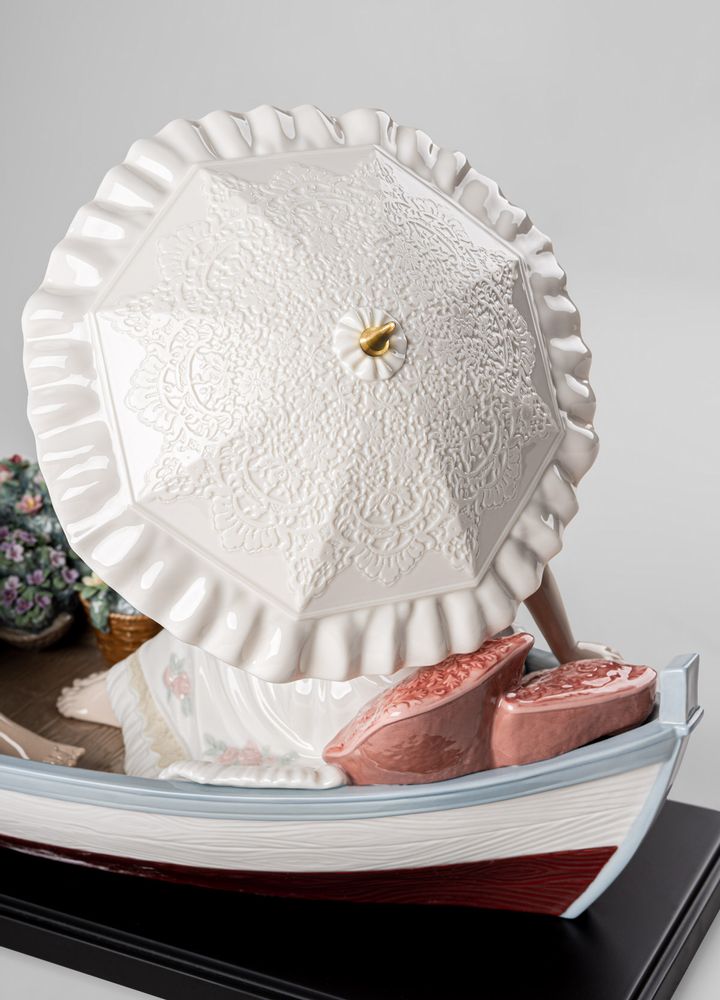 Sculptures, statuettes et miniatures - Romance sur le lac - Porcelaine artisanale de Lladró - LLADRÓ