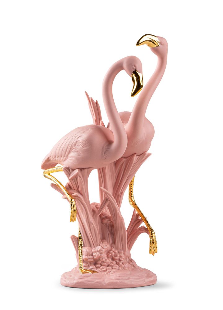 Sculptures, statuettes and miniatures - The Flamingos (pink) - Lladró Porcelain Sculpture - LLADRÓ