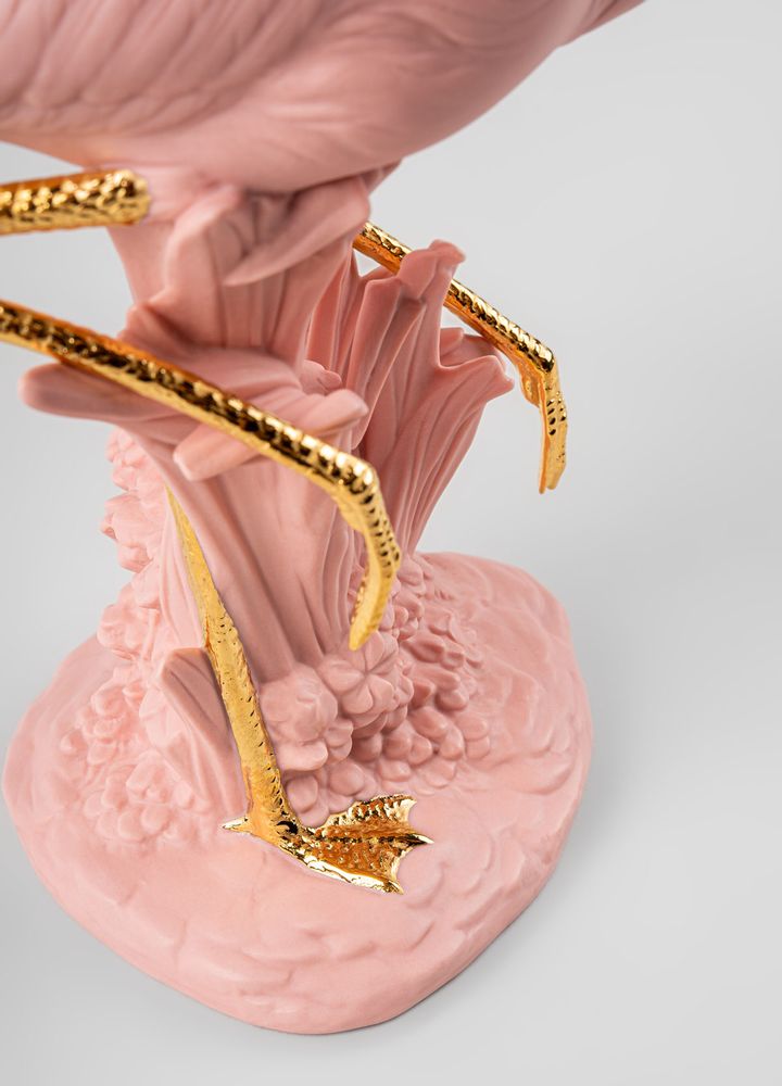 Sculptures, statuettes and miniatures - The Flamingos (pink) - Lladró Porcelain Sculpture - LLADRÓ
