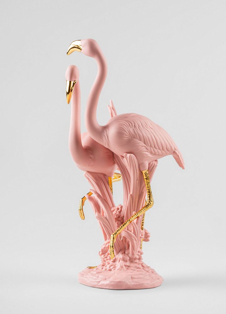 Sculptures, statuettes and miniatures - The Flamingos (pink) - Lladró Porcelain Sculpture - LLADRÓ