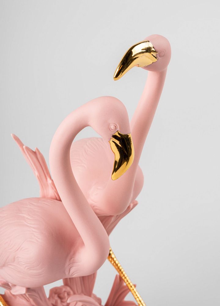 Sculptures, statuettes and miniatures - The Flamingos (pink) - Lladró Porcelain Sculpture - LLADRÓ
