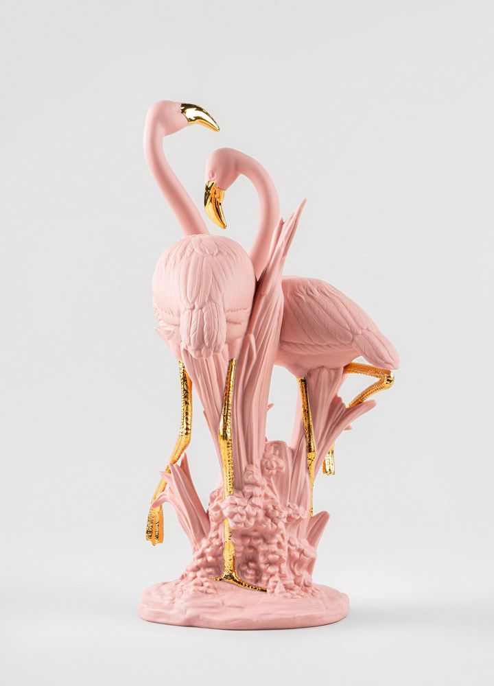 Sculptures, statuettes and miniatures - The Flamingos (pink) - Lladró Porcelain Sculpture - LLADRÓ