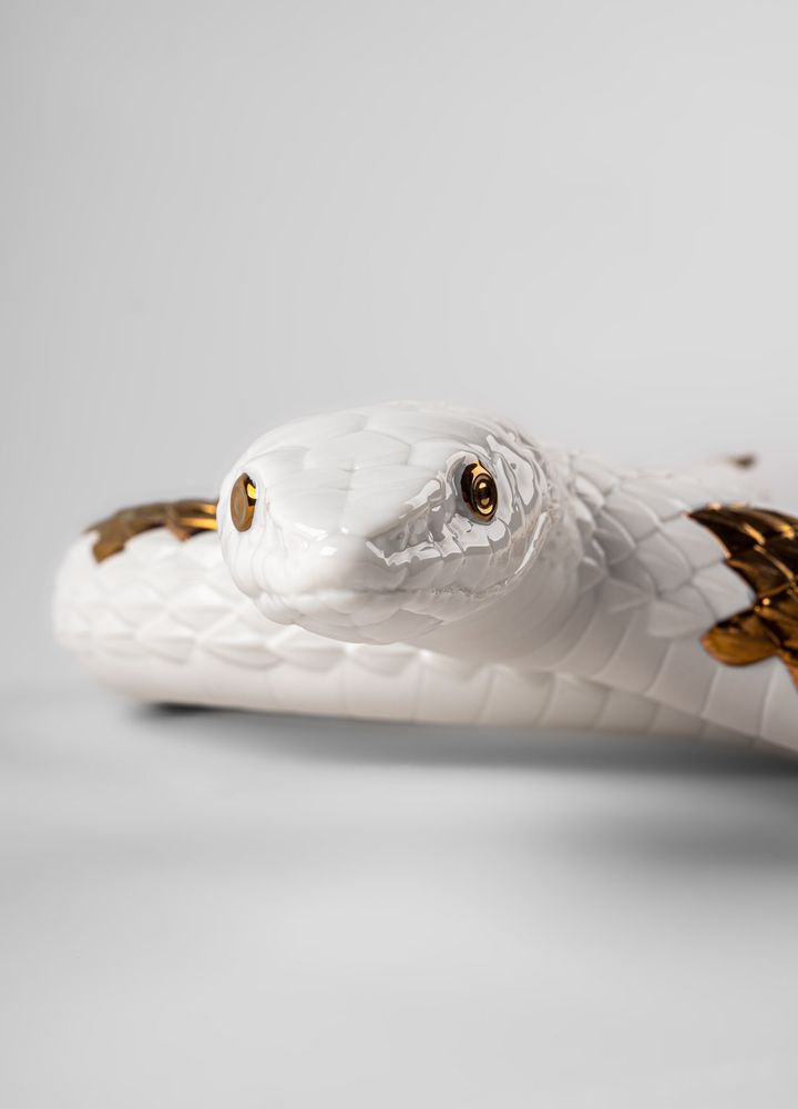 Decorative objects - Wild Soul Collection - Porcelain Snake Sculpture - LLADRÓ