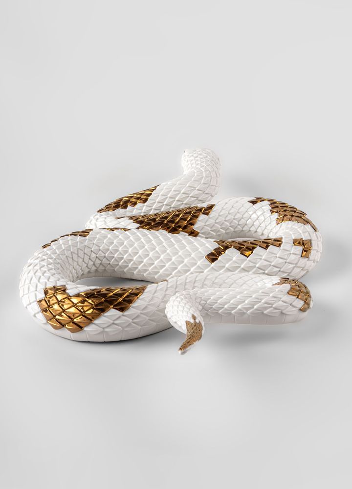 Decorative objects - Wild Soul Collection - Porcelain Snake Sculpture - LLADRÓ