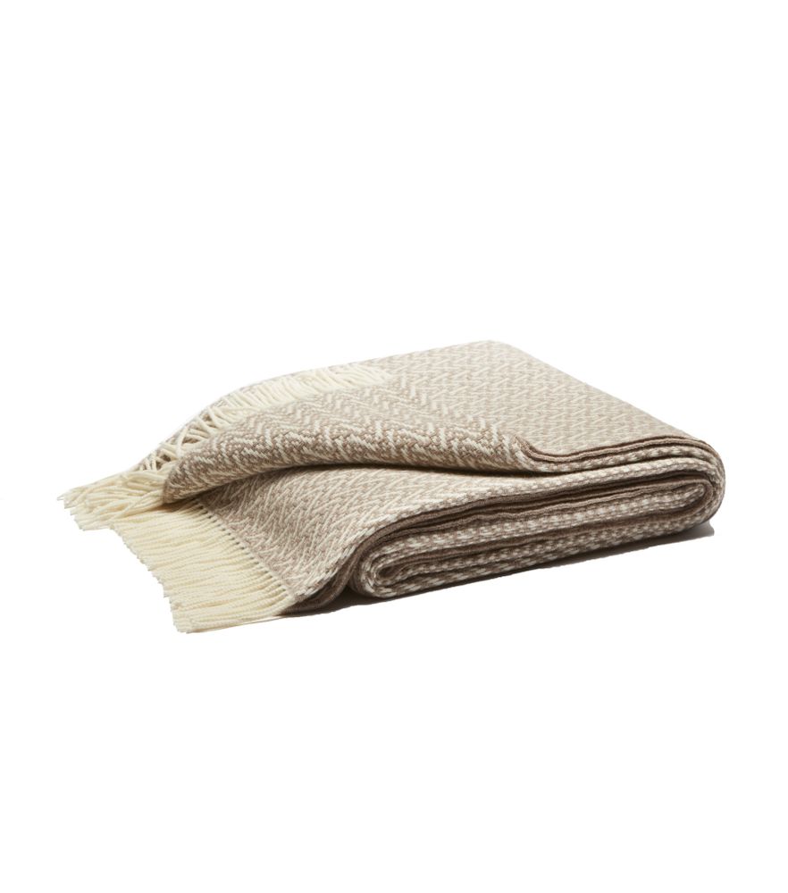 Coussins - Plaid Indianina en Cachemire à Franges Jaquard de LO Decor - LO DECOR