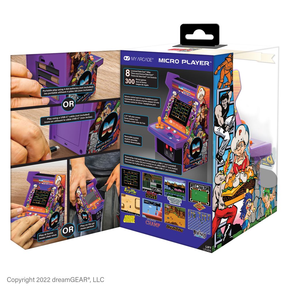 Jeux enfants - Micro Player MyArcade DATA EAST 8 Licences + 300 jeux - KUBBICK