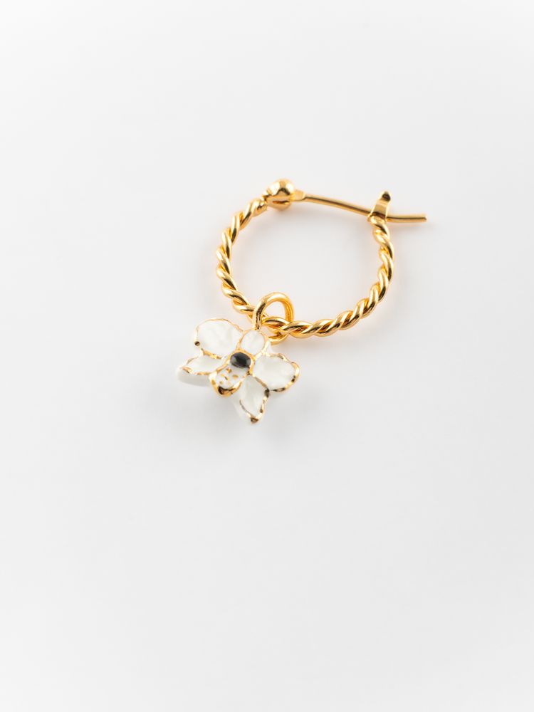 Jewelry - White Orchid mini earring - Sawadee - NACH
