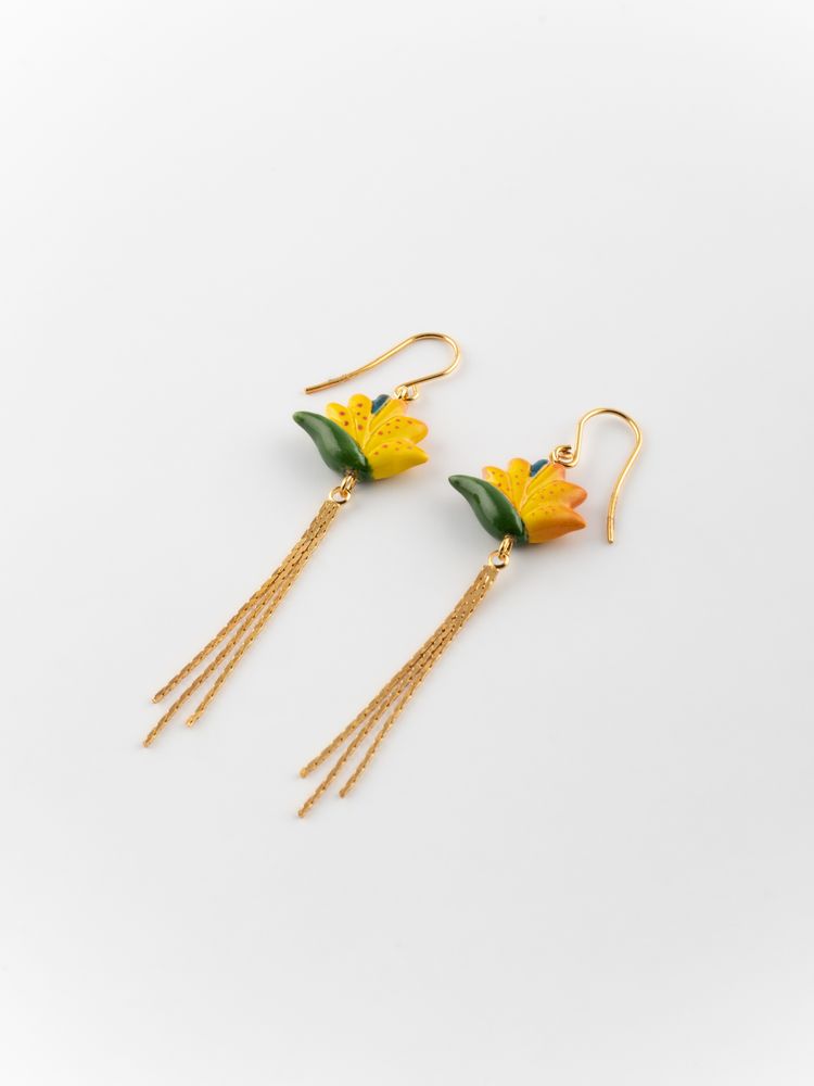 Bijoux - Boucles d'oreille pendantes Oiseau de Paradis - Sawadee - NACH