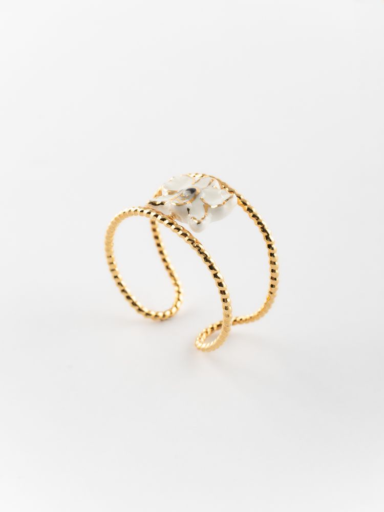 Bijoux - Bague orchidée blanche - Sawadee - NACH