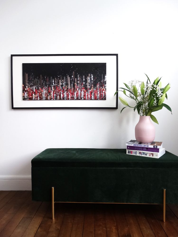 Unique pieces - Framed bas relief sculpture LE GRAND SOIR - HELENE SIELLEZ