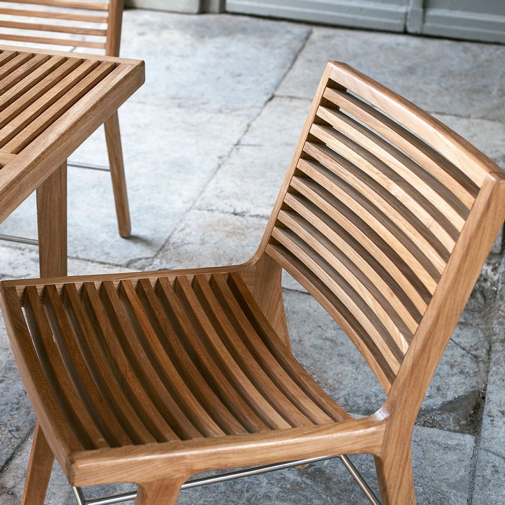 Lawn chairs - RIB DINING CHAIR - ANKER DENMARK
