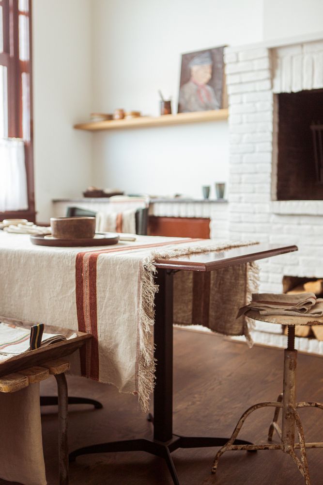 Kitchen linens - THE BELGIAN TABLE THROW - Fisherman - LIBECO HOME