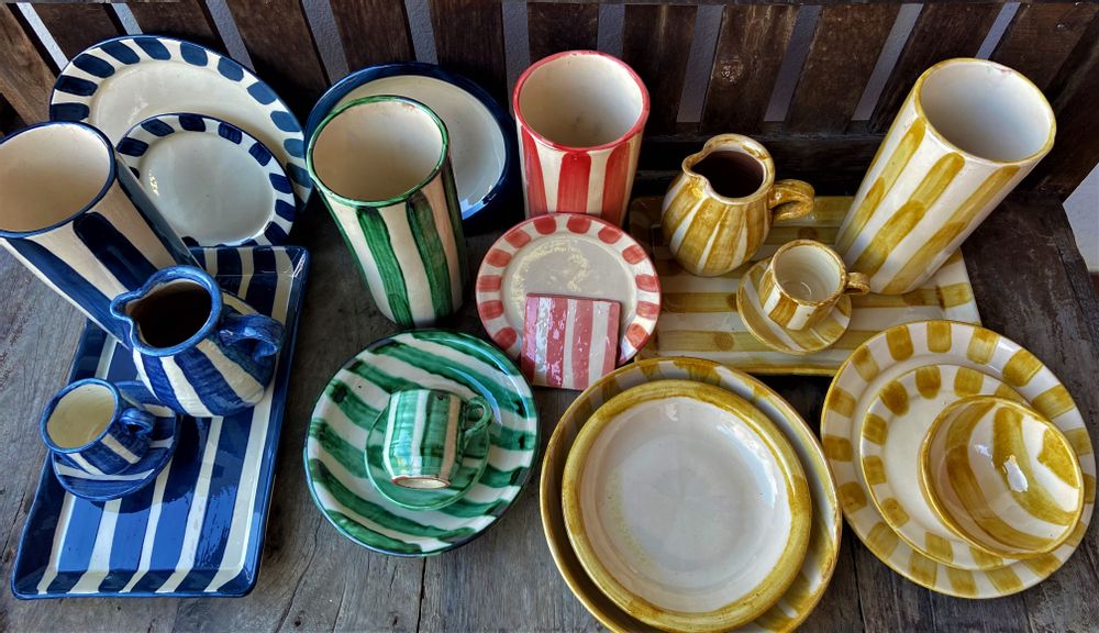 Plats et saladiers - Vaisselle et verrerie décapés - CANTABRICO LIVING