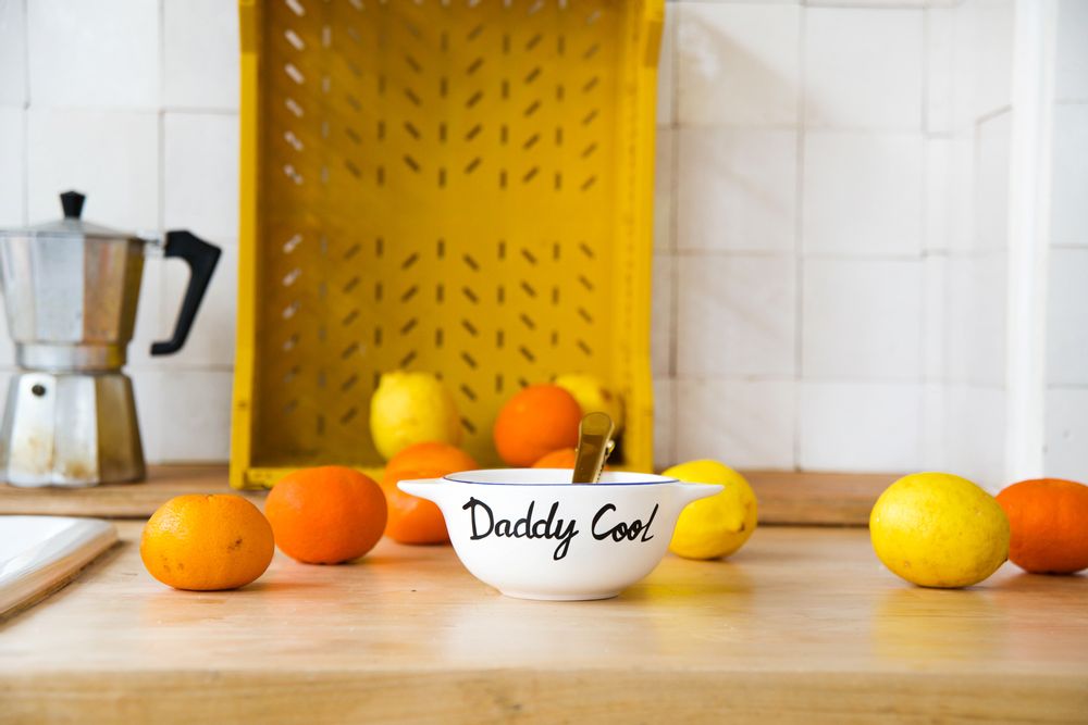 Children's mealtime - BRITANY BOWL WITH TWISTED MESSAGES - PIED DE POULE