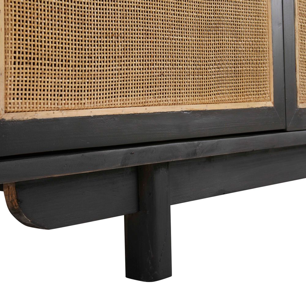 Buffets - Meuble TV Calvi noir - SIGNATURE MOBILIER ET DÉCORATION