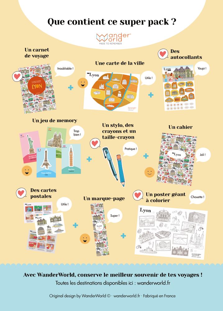 Caskets and boxes - Pack ludique et créatif pour notre séjour à Lyon - WANDERWORLD