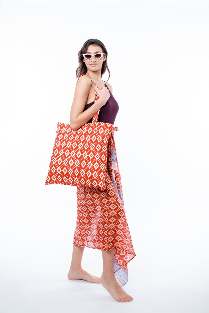 Sacs et cabas - Blockprinted Tote Bags - KORES ACCESSORIES